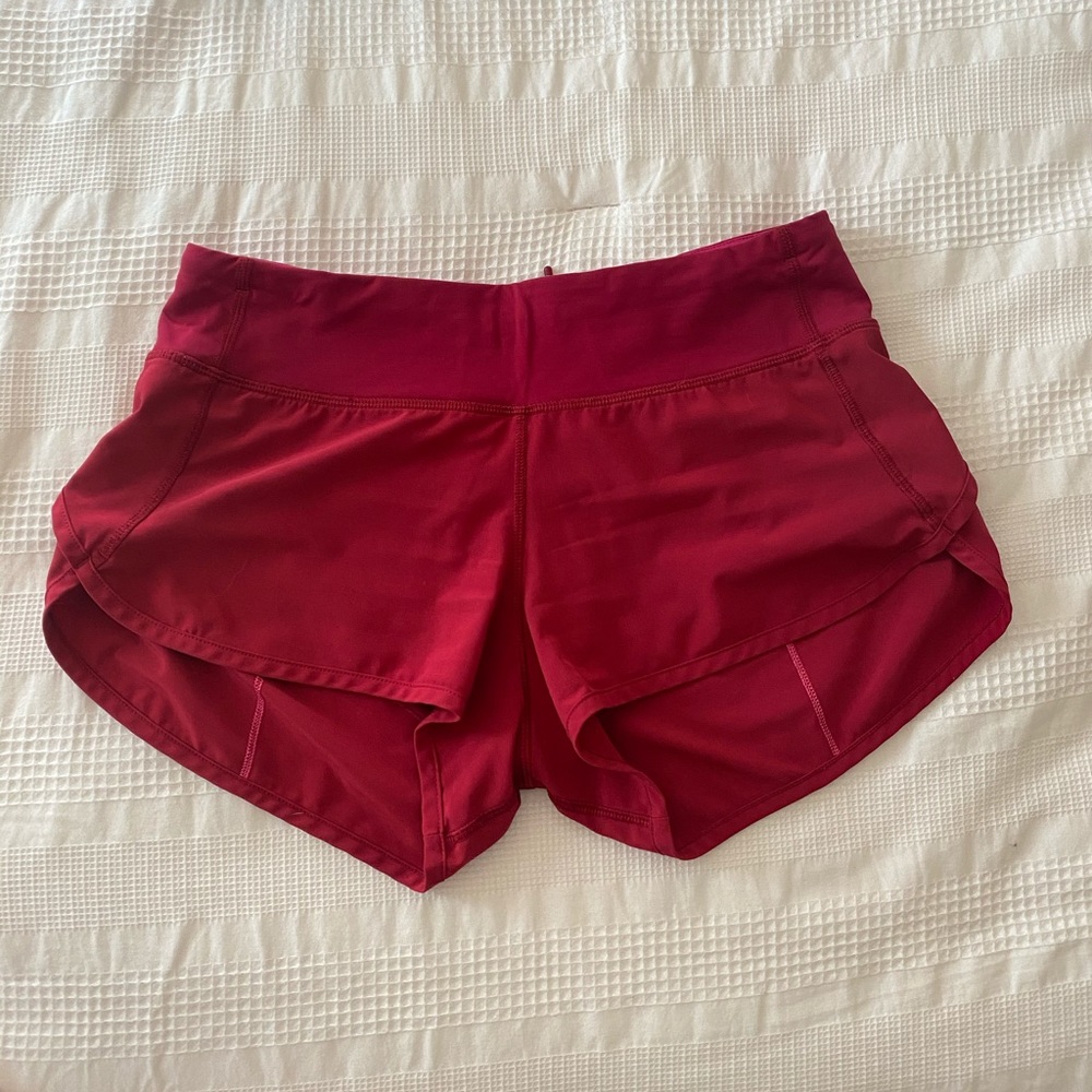 Red/Pink Lululemon Speed Short size 4